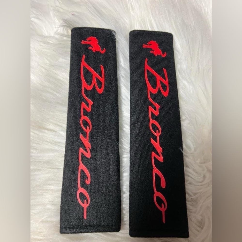 Bronco seatbelt covers